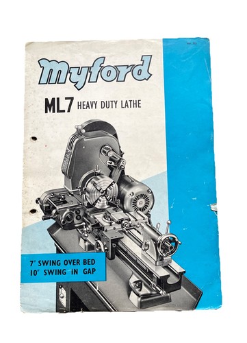 Myford ml7 heavy duty - myford,