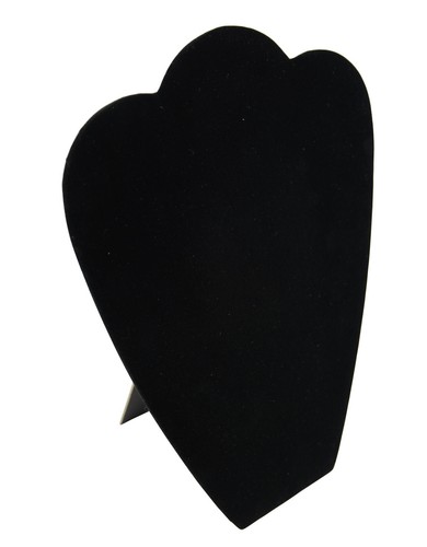 Black velvet necklace display - necklace,