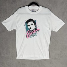 Elvis The King Vintage 80's Selec-t By Tee Jays Single Stitch Shirt Large USA