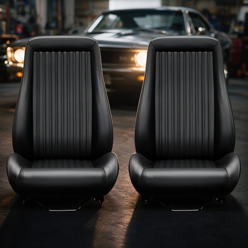Low back racing bucket seats - back,