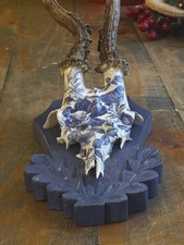 Roe Deer Skull With Pheasant