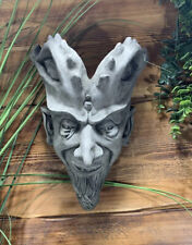 STONE GARDEN LARGE GARGOYLE GREMLIN JOKER WALL PLAQUE HANGER PLANTER ORNAMENT