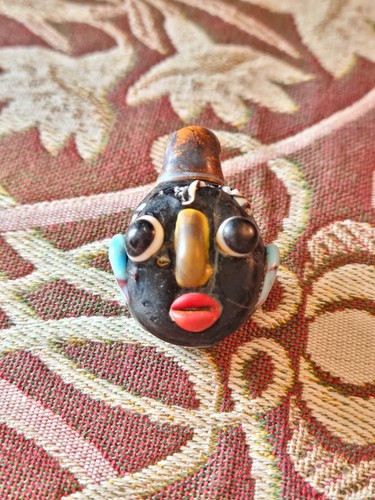 Ancient roman glass face - ancient,