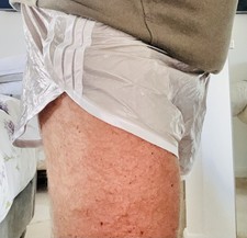 Fabulous gloss PU nylon short