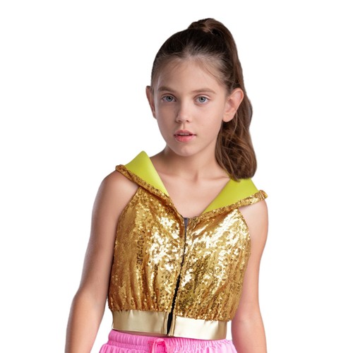 Girls sequins hooded - girls,