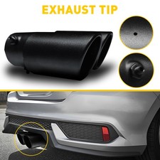 Car Rear Exhaust Pipe Tail Muffler Tip Auto Accessories Replace Kit BLACK