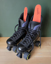 Bauer Vintage Mens Turbo Quad Rollerskates UK9 US10 EU44 Black Roller Skates