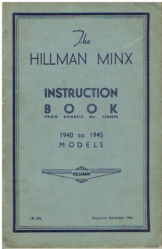 Hillman 10hp ww2 wartime - 10hp, 'wartime