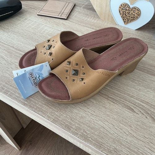 Fly flot tan - tan, leather