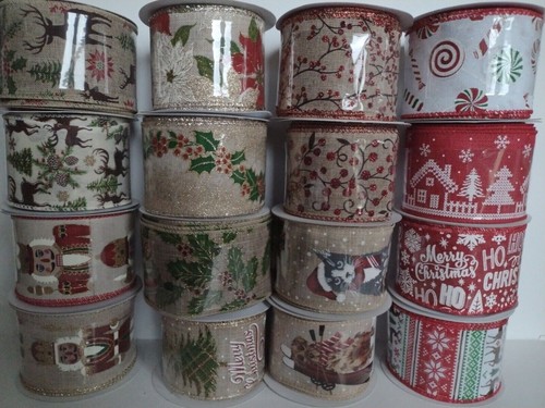 Wired woven christmas - wired, ribbon