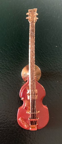 Violin bass pin - , brooch
