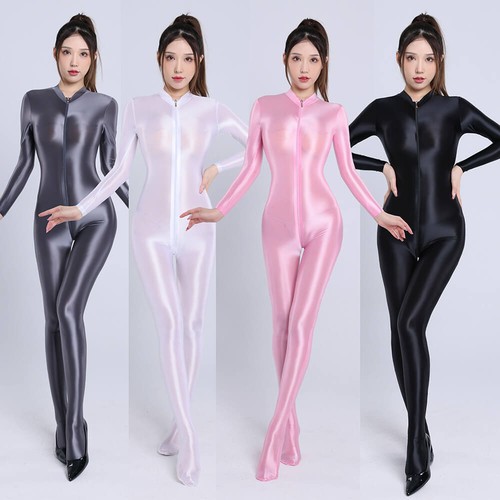 Womens shiny glossy bodysuit - womens,