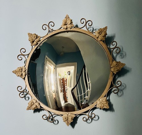 Vintage convex wall mirror - wall,