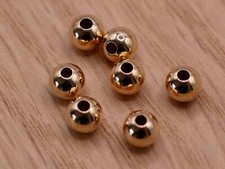 9ct Gold Round Beads for
