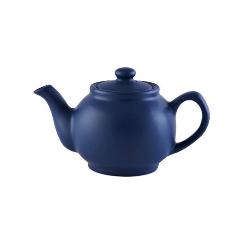 Navy blue teapot retro - navy, pot