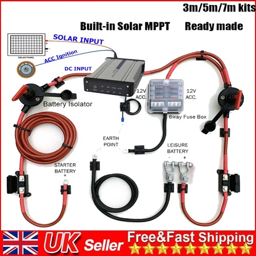 Split charge kit 12v - kit, dual