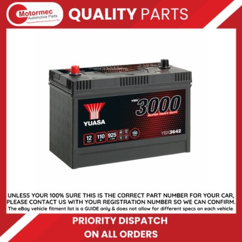 Yuasa ybx3642 12v - ybx3642, 110ah