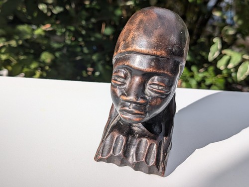 Hand carved mahogany wooden - carved,