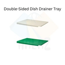 IKEA RINNIG Dish Drainer Tray 40×31cm – Double‑Sided Sink Drying Mat Rack