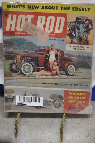 October 1957 hot rod magazine - october,