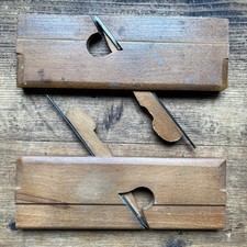 2 x c f johnson sheffield moulding plane Wooden woodworking hand tool Vintage