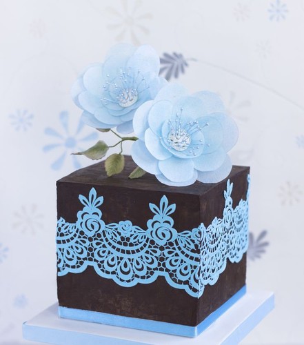 Flower lace silicone fondant - flower,