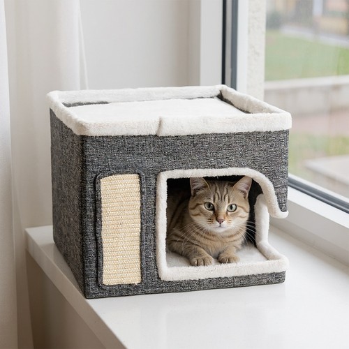 Foldable pet house - foldable, kitten