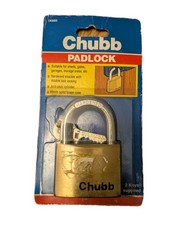 Chubb padlock 1k660 60mm brass - 1k660,