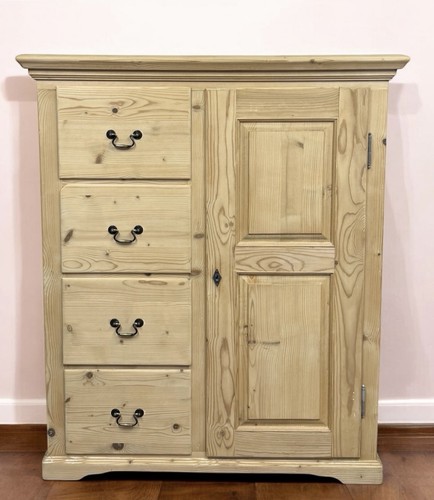 Solid pine linen cupboard - cupboard, /
