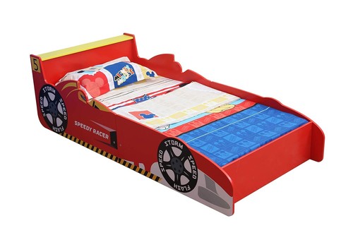 Racing car shaped - shaped, bed