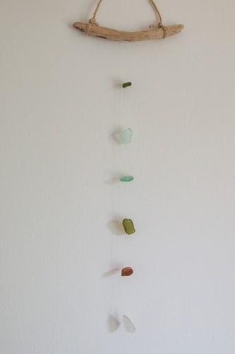 Handmade sea glass sun - sea,