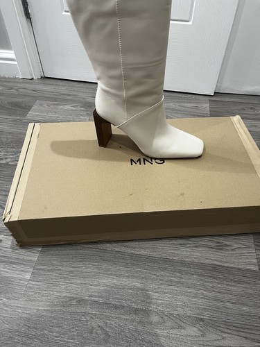 Mango cream real leather - mango, knee