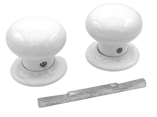 White ceramic round door - round,