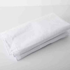 White Cotton Rich Hotel/B&B/Care Home Quality Cool Flat Top Sheet