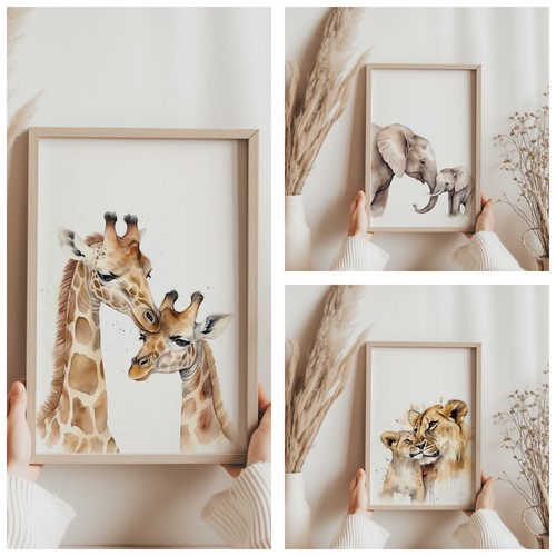 Safari friends nursery bedroom - nursery,