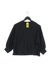 Sessun Women's Jumper M Black Cotton with Polyester Round Neck Pullover