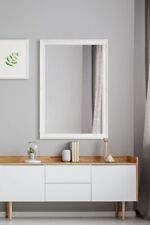 Large Mirror Antique Vintage White Ornate Big Wall New 2Ft10 X 2Ft 86cm X 61cm