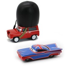 Disney Pixar Cars London Buckingham Palace Guard +Union Jack Ramone  Diecast Toy