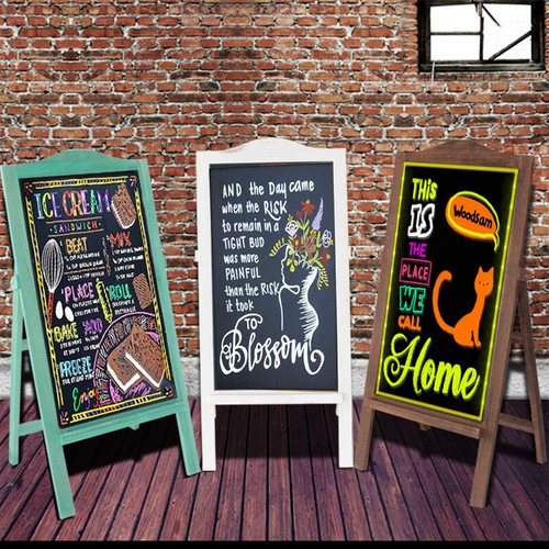 Large wooden blackboard - large,