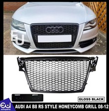 FOR AUDI A4 B8 FRONT GRILL GRILLE RS HONEYCOMB FRONT BUMPER RS4 S4 2008-2012