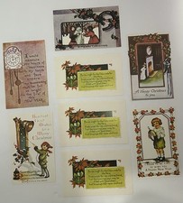 Lot Of Vtg 70’s Christmas Nostalgia Postcards 3.5 X 5.5”. Lot Of 8