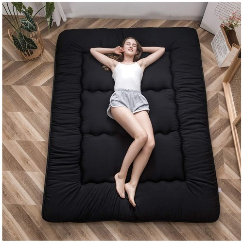 Thick black floor mattress - thick,