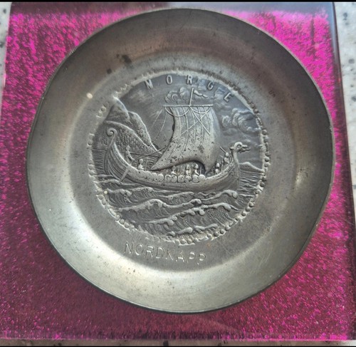 Vintage norwegian pewter mini - pewter,