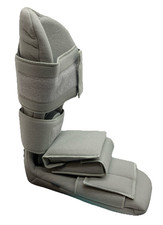 Leg Brace Support Splint Trigger Point Night Plus Stretch Wedges Soft Gray Large