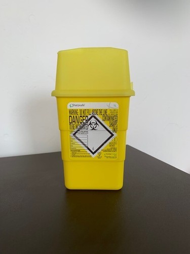 Medical sharps bin tub - 1l,