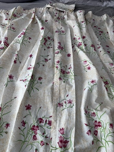 Vintage curtains with tie - curtains,