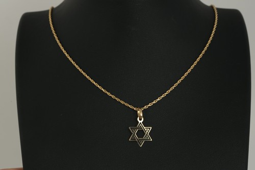 14k yellow gold star - of, david