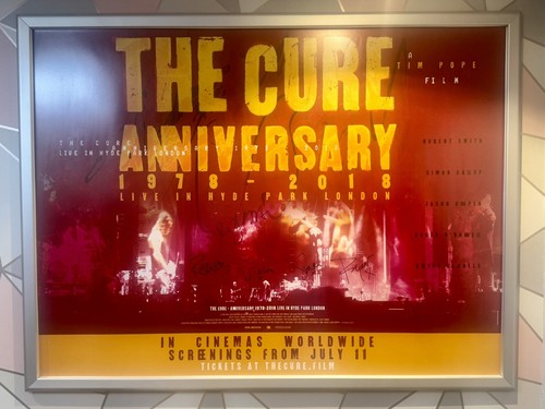 The cure signed poster - cure, hyde
