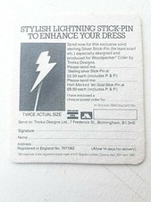 Vintage BULMER'S ~ WOODPECKER CIDER  Stick-Pin  Cat No'155 Beer mat / Coaster