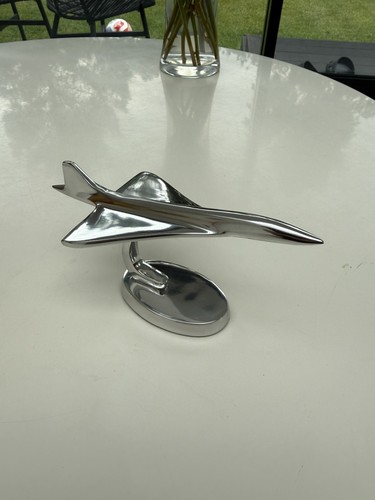 Aluminium concorde jet plane